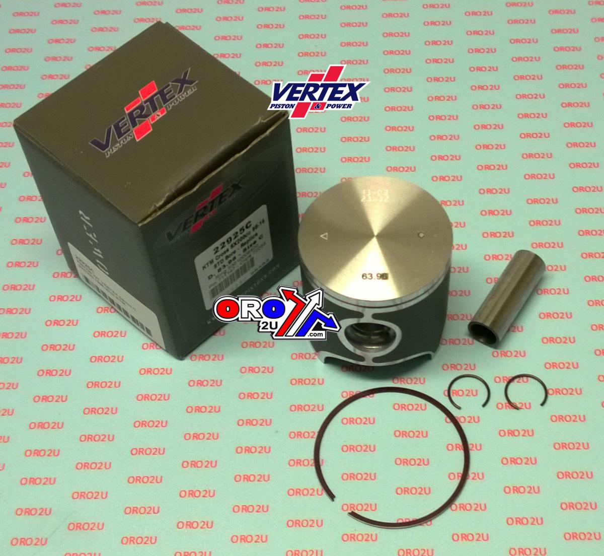 PISTON KIT VERTEX 64.0 C KTM SXC 200 98-16, VERTEX 22925C