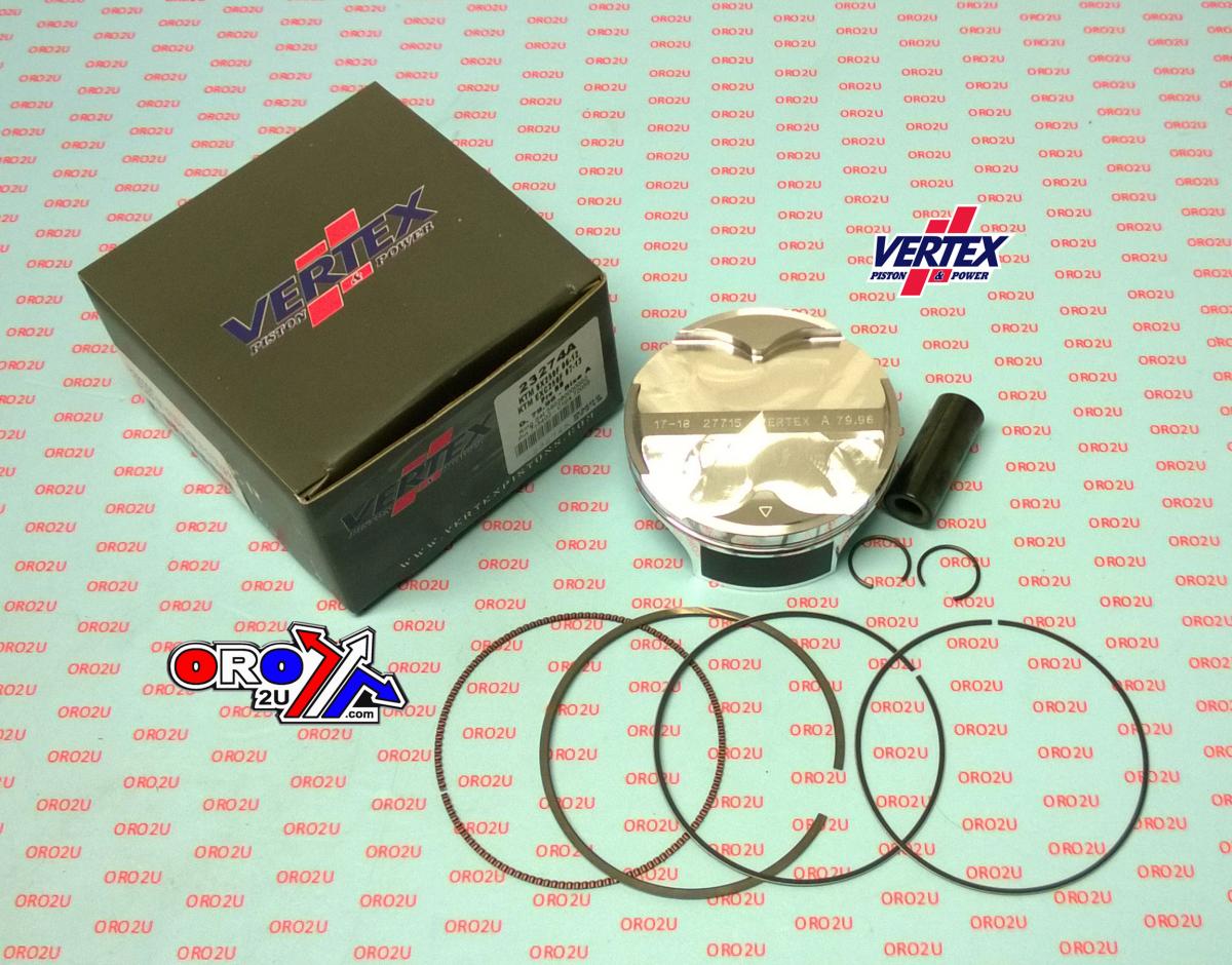 PISTON KIT VERTEX 80.0 A KTM SX/EXC 250 06-13, VERTEX 23274A OS +4.00 BIG BORE COMPR 13,3:1