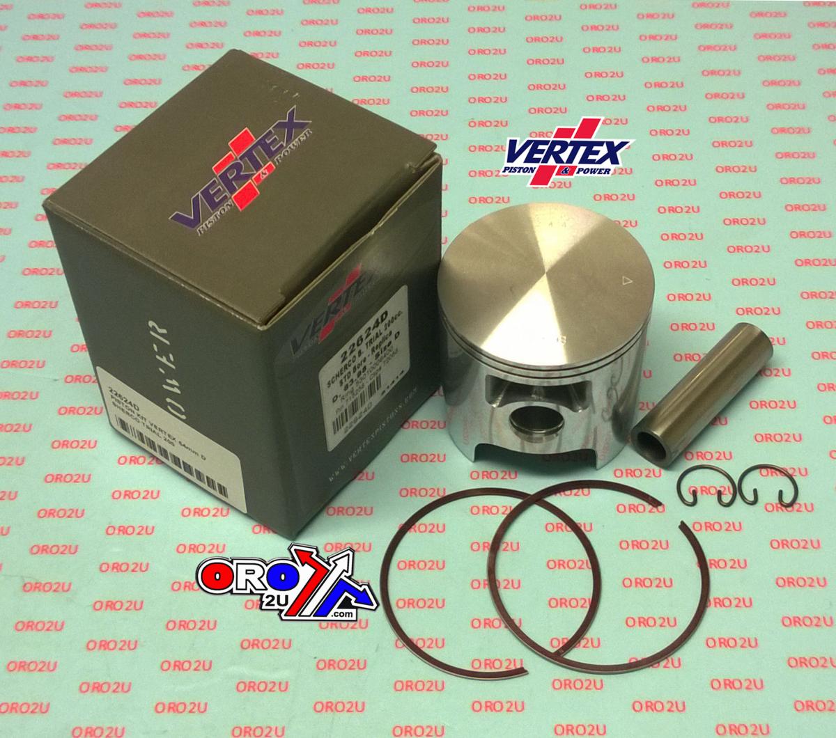PISTON KIT VERTEX 64.0 D SHERCO TRIAL 200, VERTEX 22624D