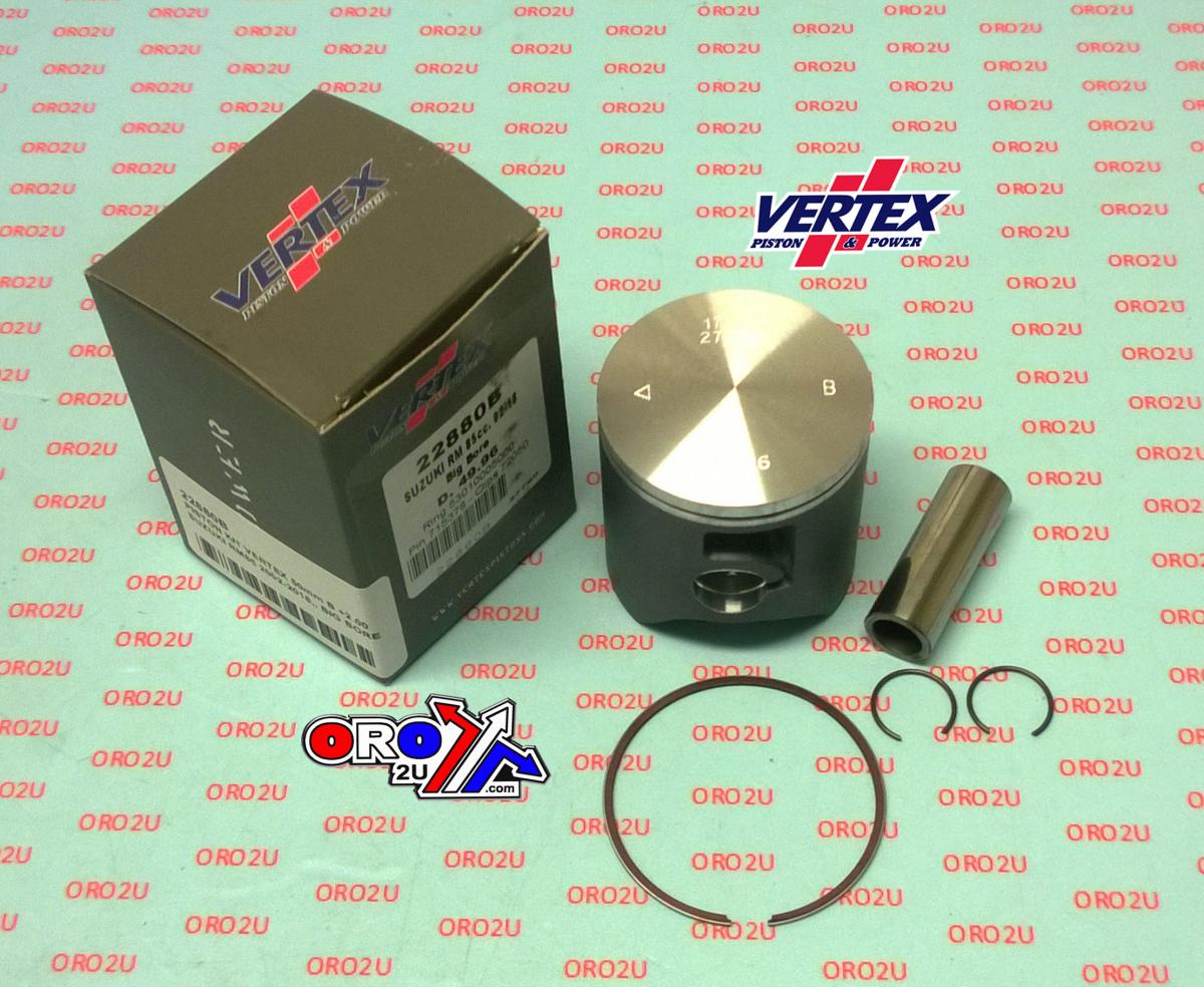 PISTON KIT VERTEX 50.0 A SUZUKI RM 85 02-19, VERTEX 22880A BIG BORE OS +2.00