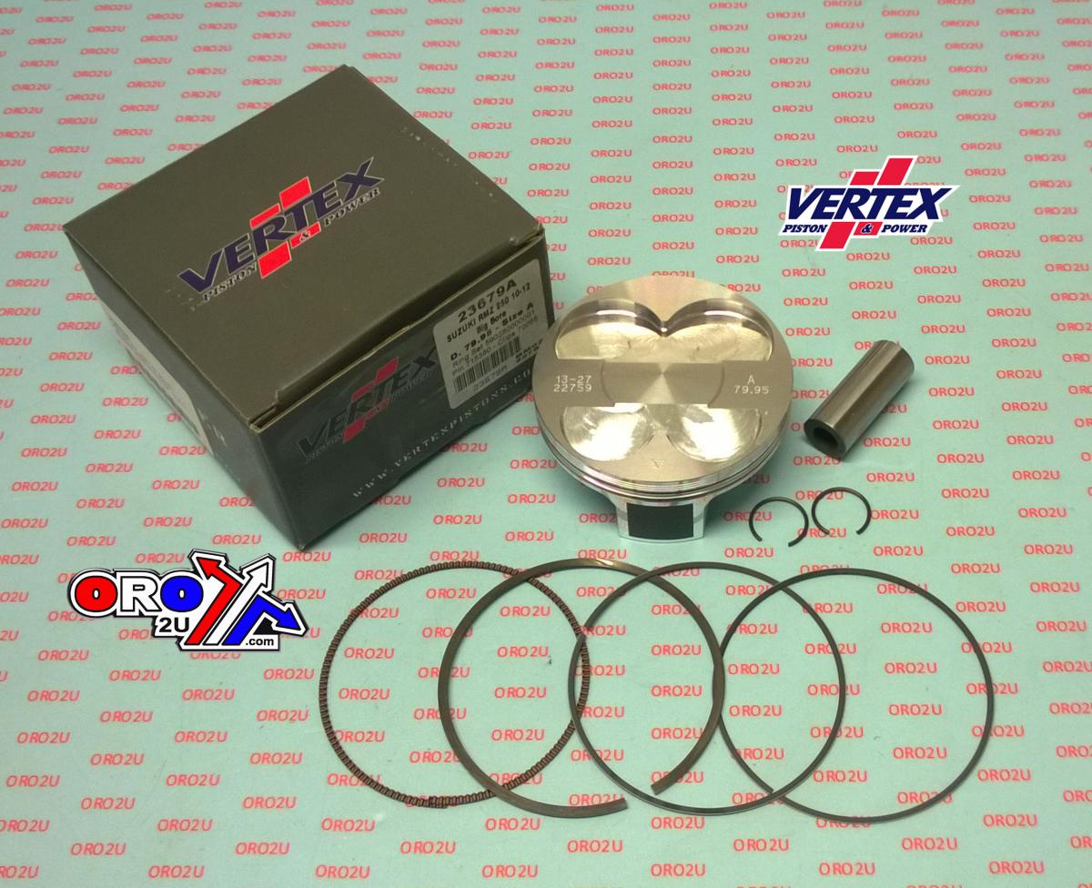 PISTON KIT VERTEX 80.0 A SUZUKI RMZ 250 10-12, VERTEX 23679A OS+3.00 BIG BORE COMPR 13,4:1