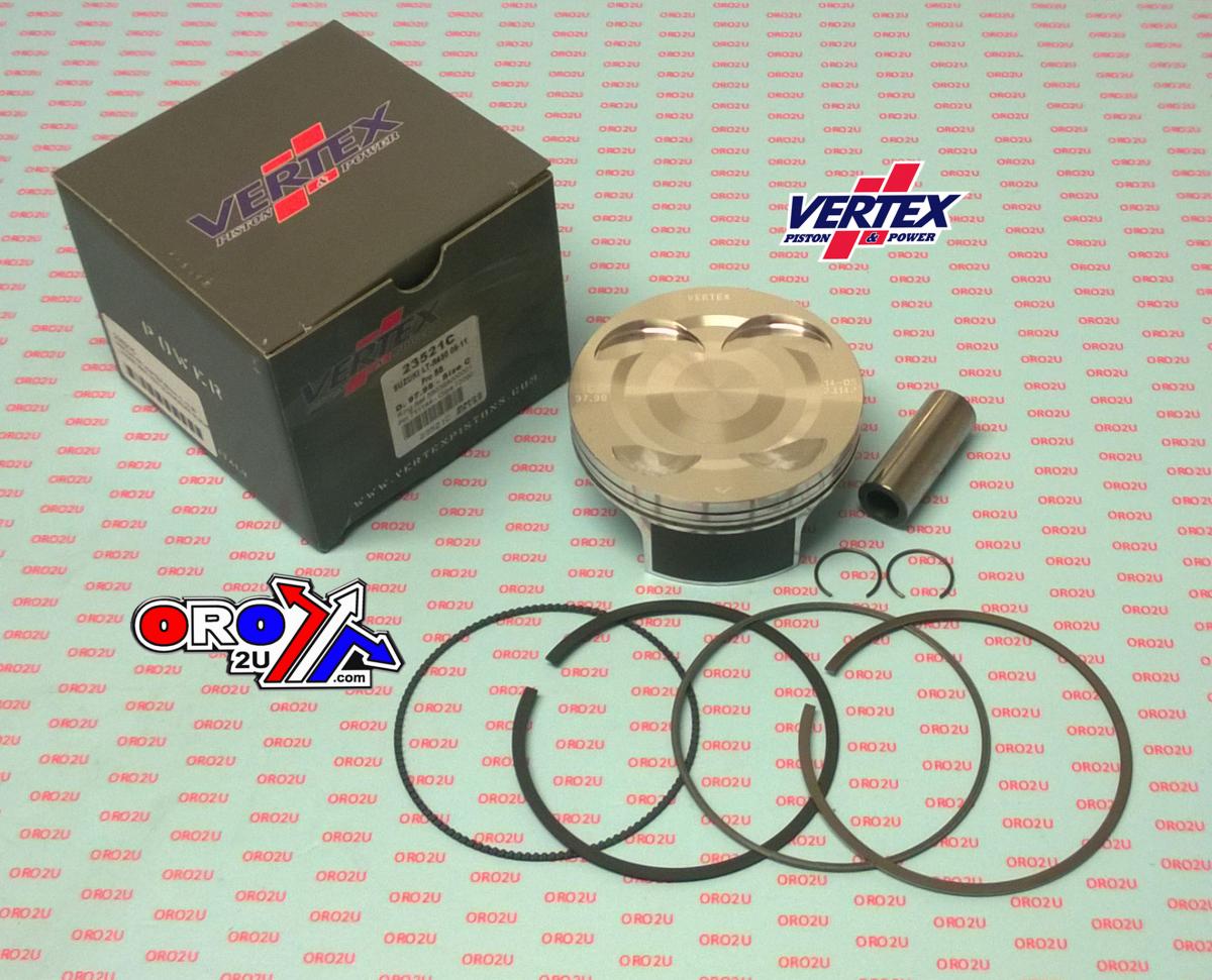 PISTON KIT VERTEX 98.0 A SUZUKI LTR 450 06-09, VERTEX 23521A OS +2.50 BIG BORE COMPR 11,7:1