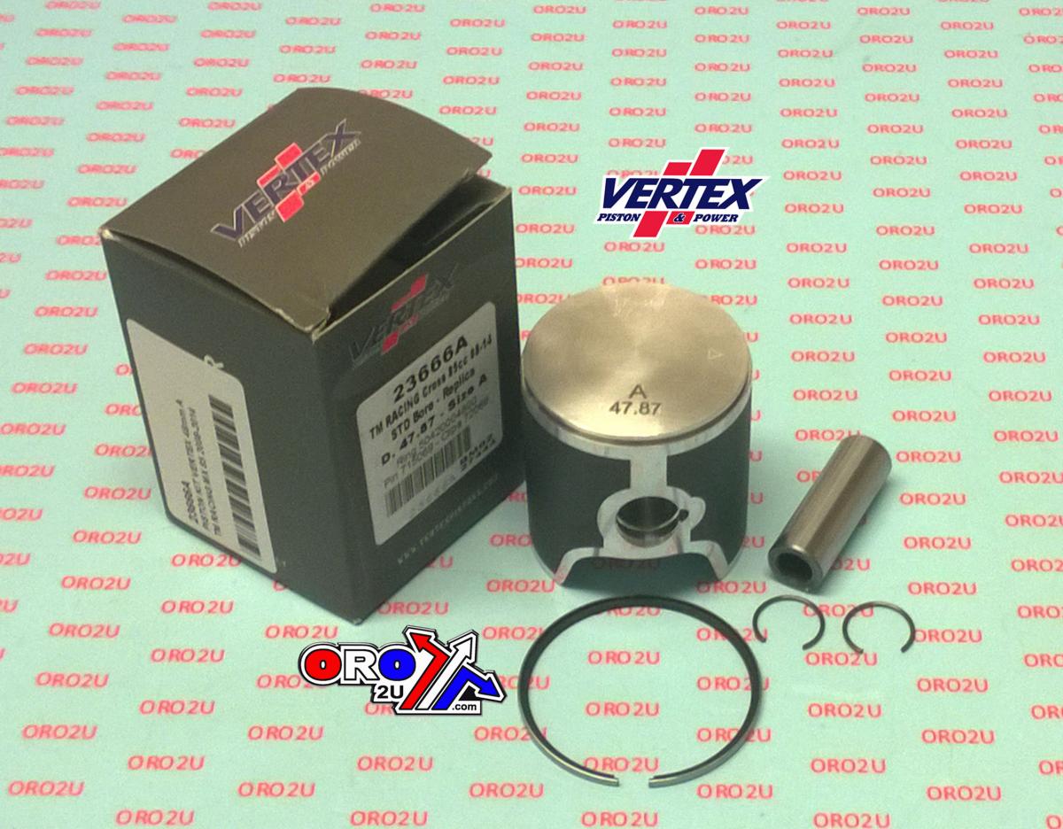 PISTON KIT VERTEX 48.0 D TM RACING MX 85 08-14, VERTEX 23666D