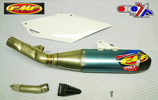 13-16 CRF450 F4.1 TI ANO CARB, CAP SILENCER + LEFT SIDE PANEL, FMF SILENCER 041508