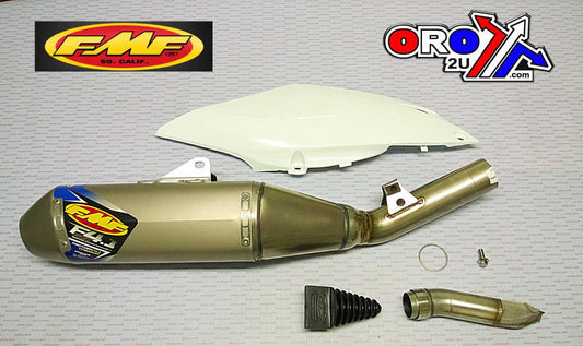 13-16 CRF450 F4.1 TI NATURAL, + LEFT SIDE PANEL FMF SILENCER, 041509