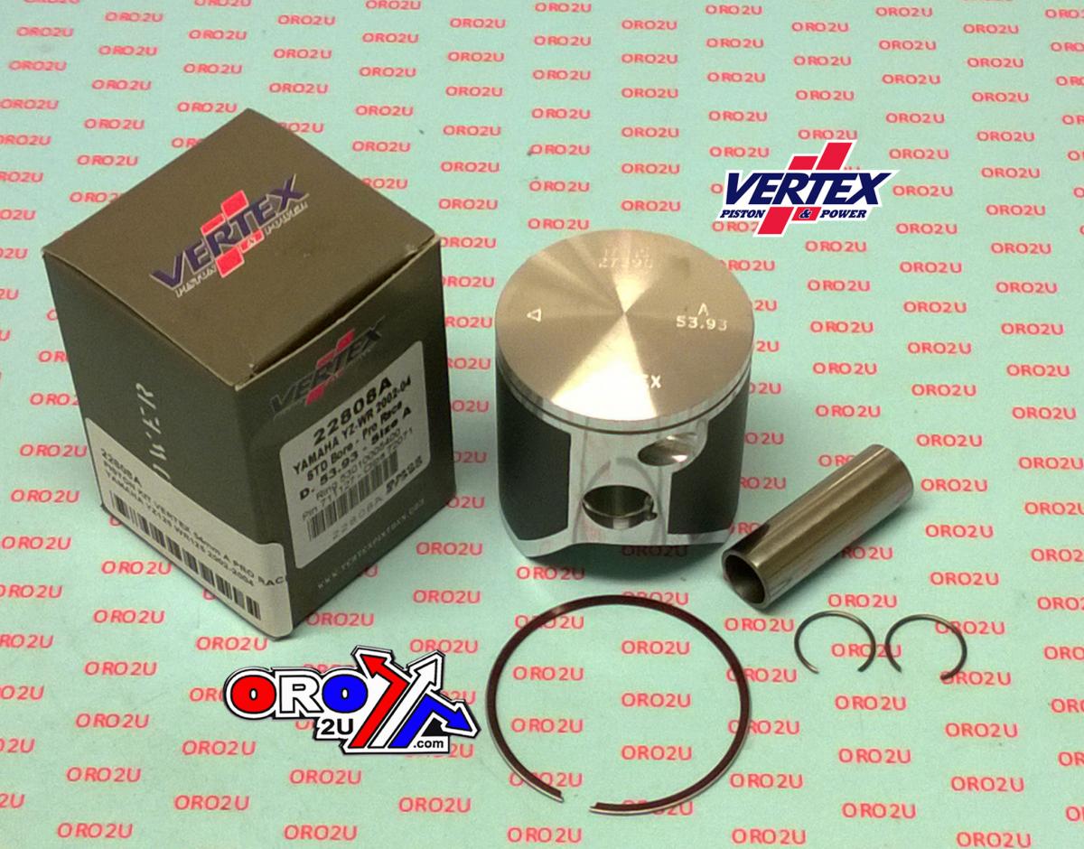 PISTON KIT VERTEX 54.0 A YAMAHA YZ/WR 125 02-04 PRO RACE, VERTEX 22808A