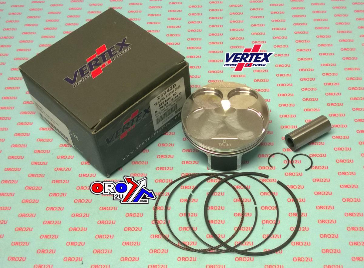PISTON KIT VERTEX 77.0 D HC YAMAHA YZ/WR 250 14-17, VERTEX 23942D HC COMPR 14,2:1