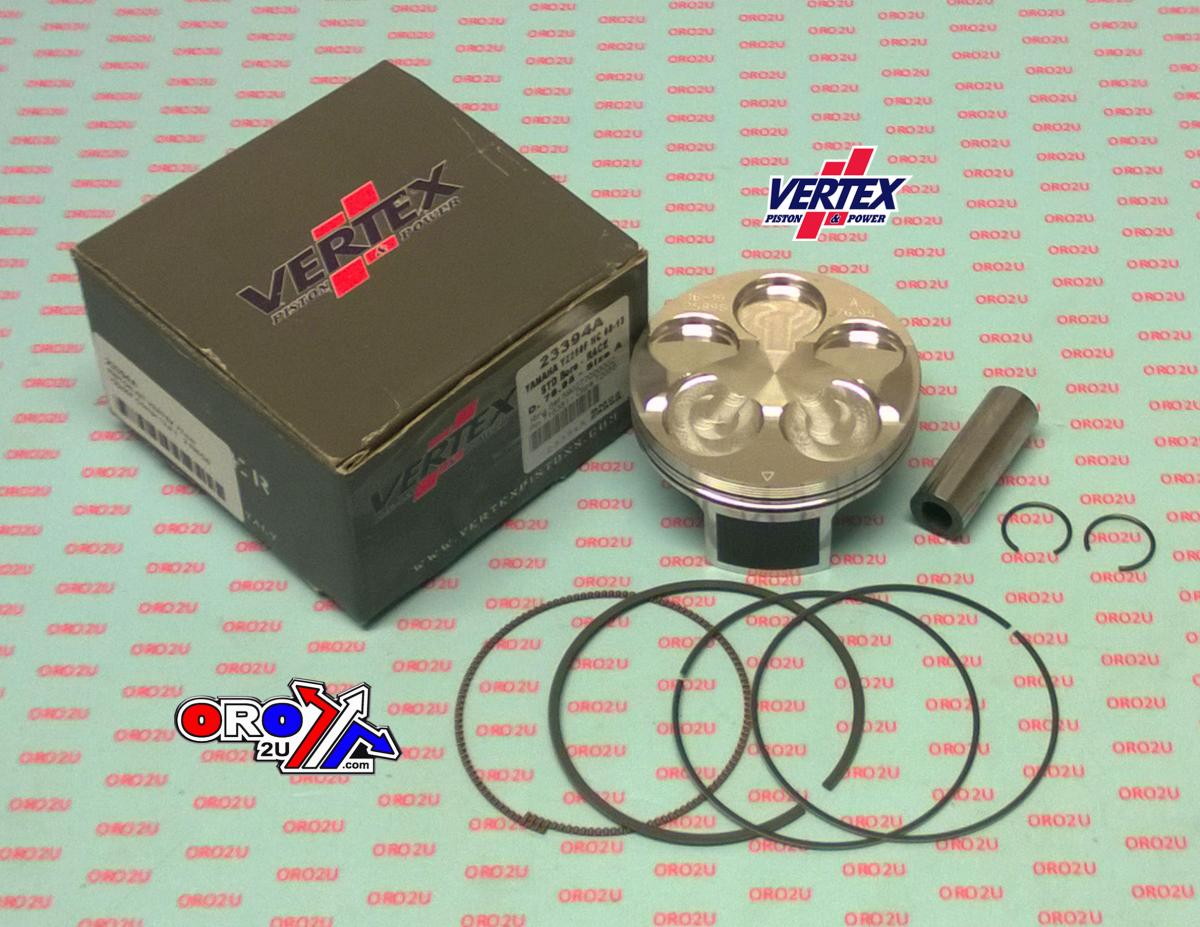 PISTON KIT VERTEX 77.0 A HC YAMAHA YZ 250 08-13, VERTEX 23394A HC COMPR 13,9:1 2 RINGS