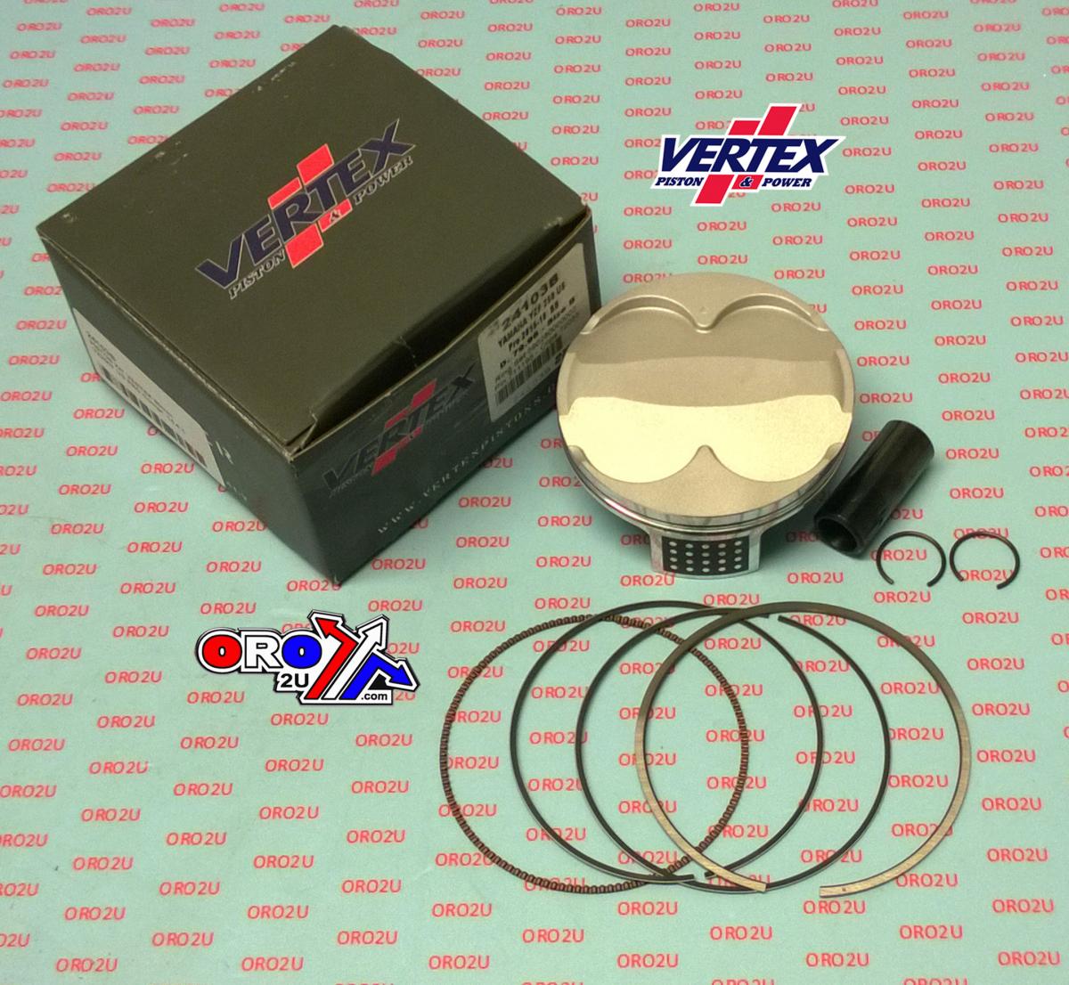 PISTON KIT VERTEX 80.0 A YAMAHA YZ 250 15-18, VERTEX 24103A OS+3.00 BIG BORE US-PRO COMPR 14,4:1