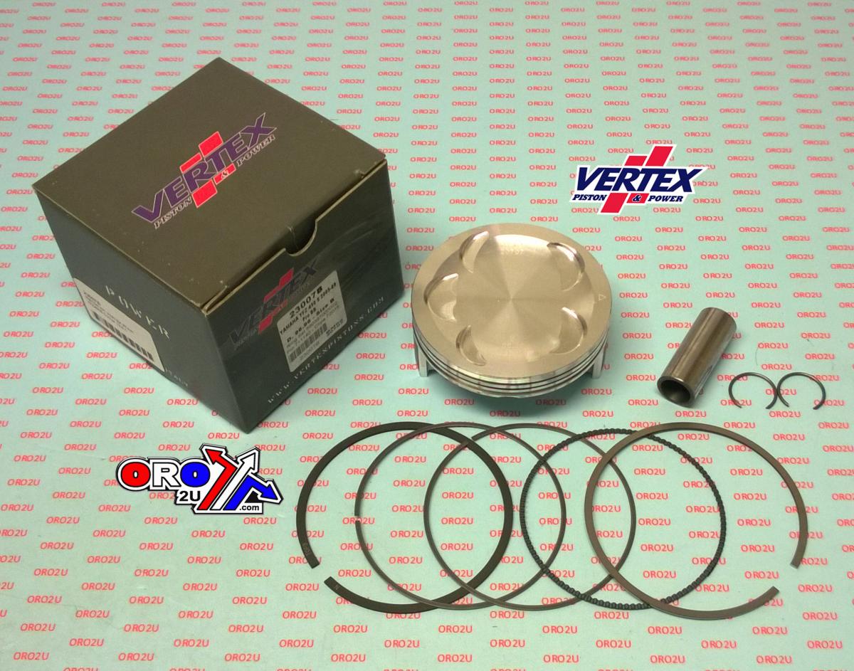 PISTON KIT VERTEX 97.0 A YAMAHA YFZ 450 04-09, VERTEX 23007A OS +2.00 COMPR 12,0:1 BIG BORE