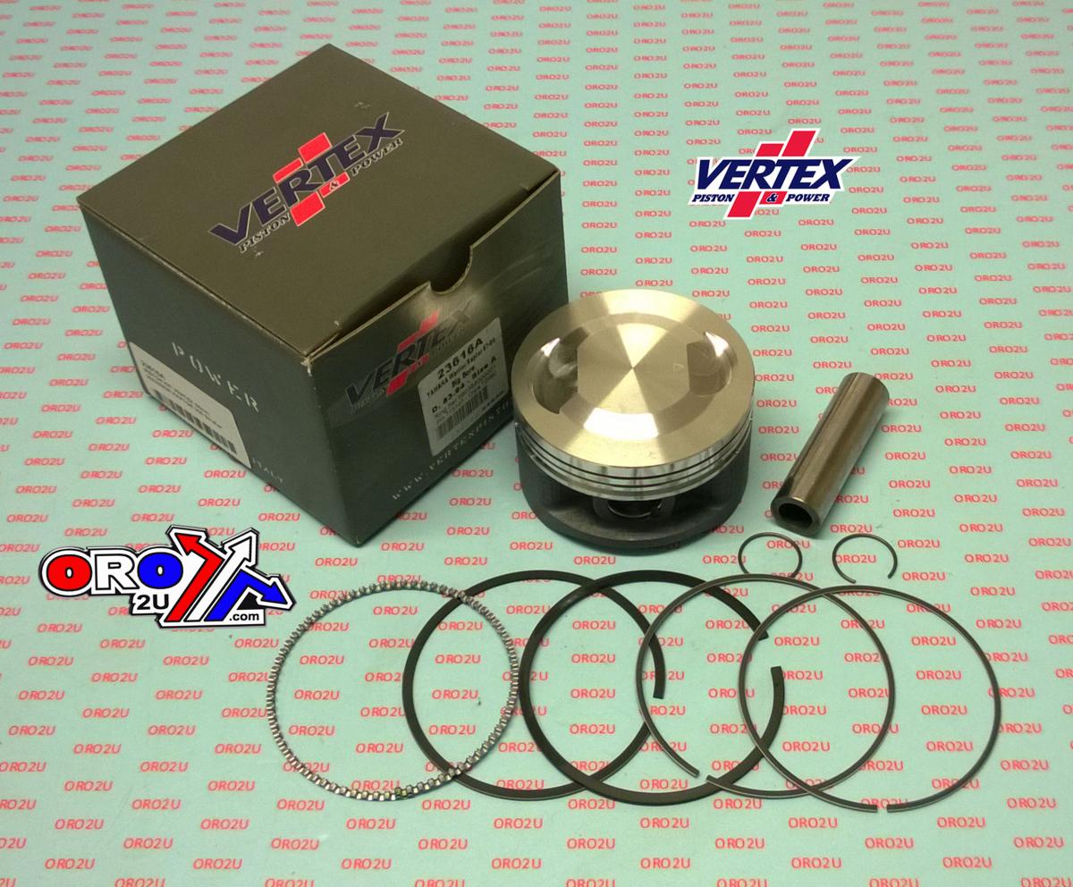 PISTON KIT VERTEX 84.0 YAM WARRIOR 350 STROKER 87-09, VERTEX 23616A YAMAHA RAPTOR 350 STROKER