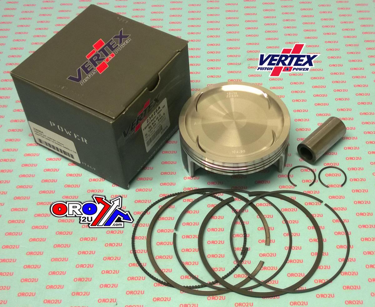 PISTON KIT VERTEX 105.0 A YAMAHA 700 RAPTOR 06-14, VERTEX 23626A OS+3.00 RHINO/GRIZZLY BIG BORE