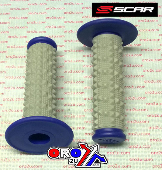 Dual compounds grips X2R Blue, SCAR RACING GDDBL