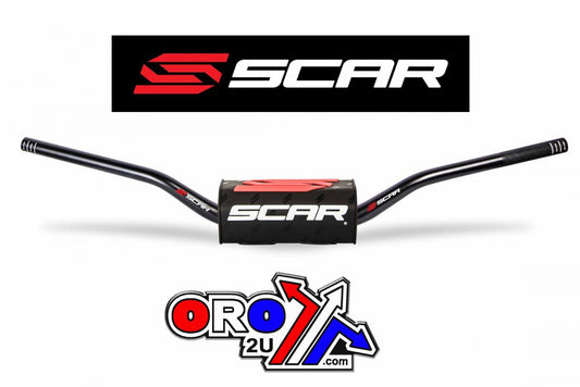 Handlebar O2 28.6 (1 1/8), KTM SX85 Style - Black, SCAR RACING S9151