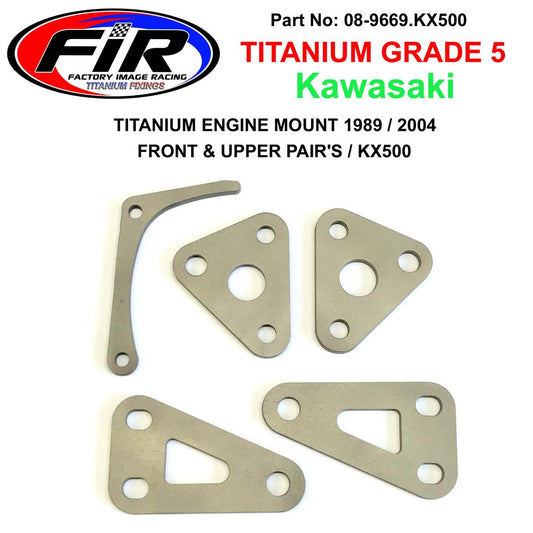 TITANIUM ENGINE & CLUTCH SAVER KIT, KX500 1989>2004 32029-1639 32029-1652, 12053-1172 , MOUNT