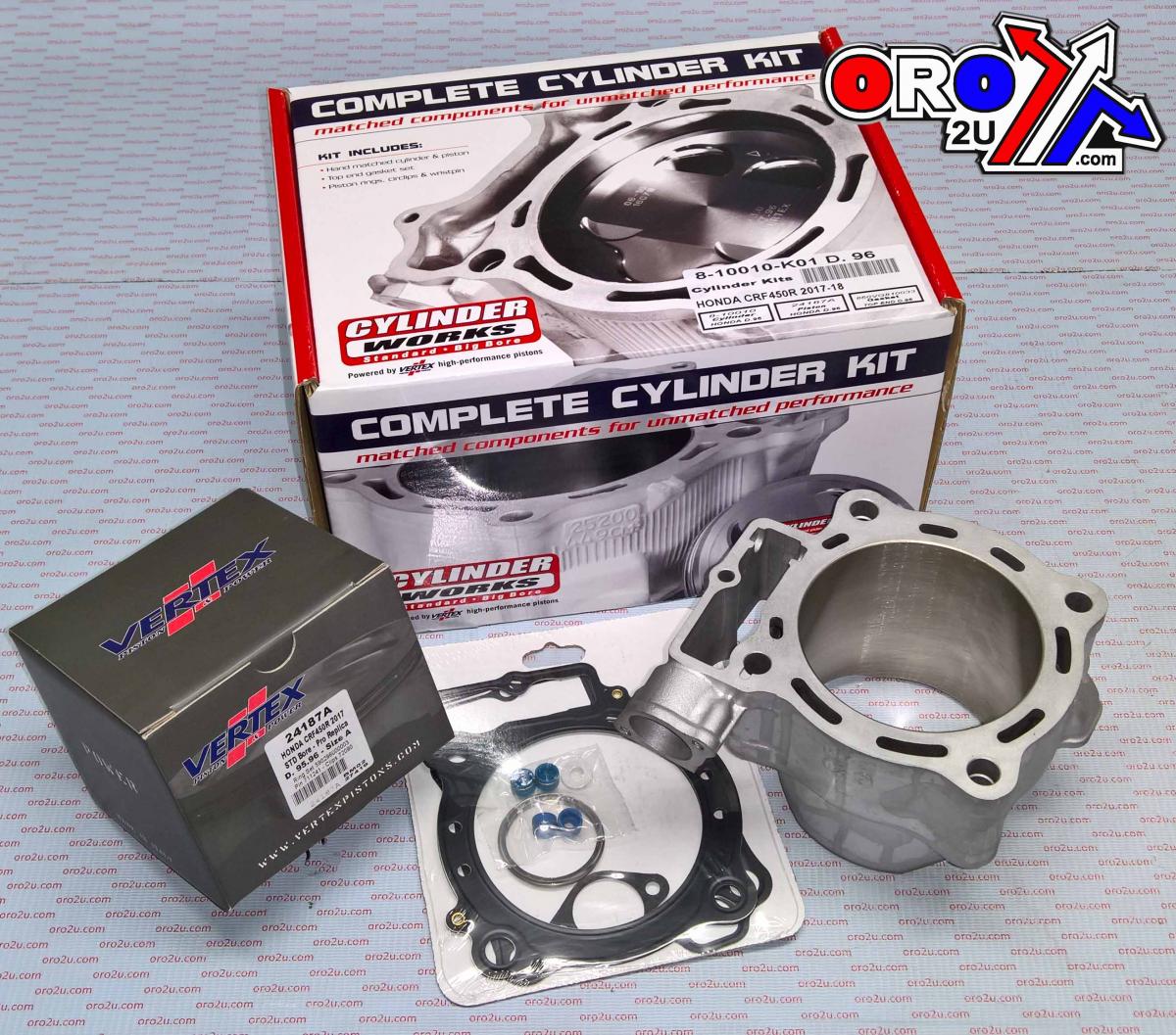 CYLINDER KIT 17-18 CRF450 96mm, WORKS 10010-K01