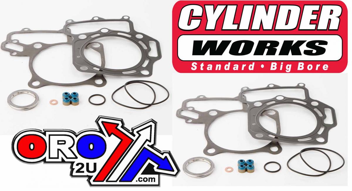 GASKET TOP KIT 05-18 KVF700 91mm, WORKS BIG BORE 31007-G01, 2005 - 2018 Kawasaki BRUTE FORCE 750