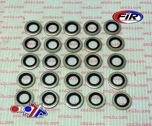 BONDED SEALING WASHER M12 PK25, M12x19x1.5mm / SELF CENTERING