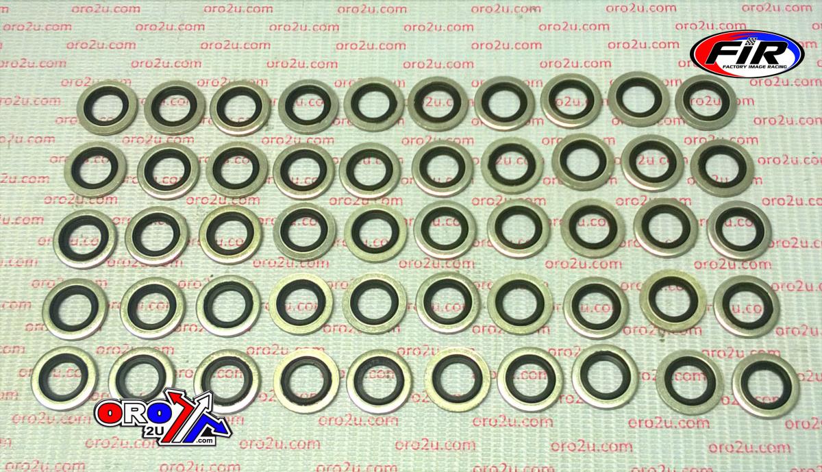 BONDED SEALING WASHER M12 PK50, M12x19x1.5mm / SELF CENTERING