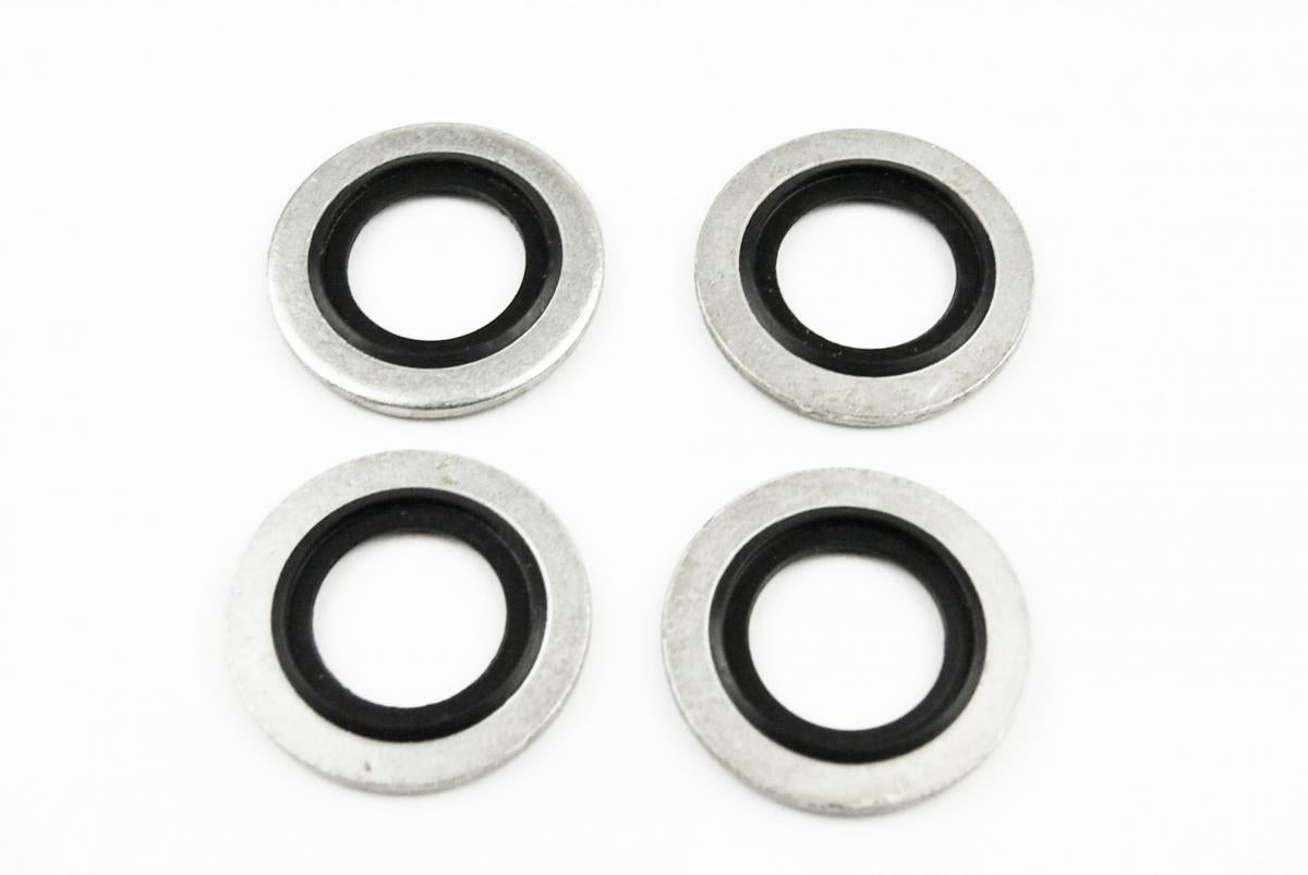 BONDED SEALING WASHER M14 PK4, M14x22x1.5mm / SELF CENTERING