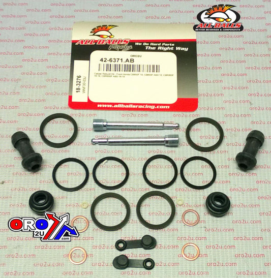 BRAKE CALIPER REBUILD KIT ALLBALLS, ALLBALLS 18-3276 HON CB/CBR650F 16-18 FRONT