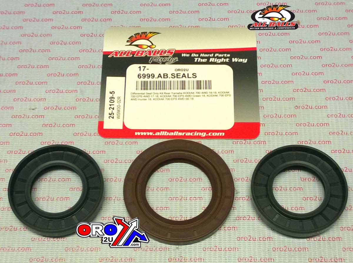 DIFFERENTIAL SEALS KIT REAR Yamaha, ALLBALLS 25-2109-5, KODIAK 700 4WD 17, KODIAK 700 EPS 4WD 17