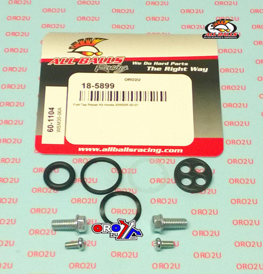 FUEL TAP REPAIR KIT ALLBALLS, ALLBALLS 60-1104 HONDA XR650R 00-07