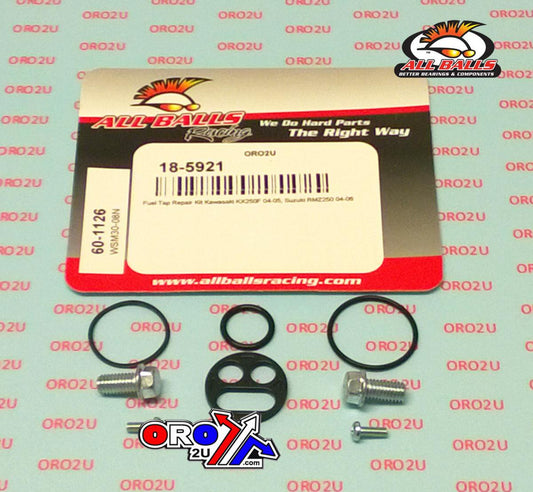 FUEL TAP REPAIR KIT ALLBALLS, ALLBALLS 60-1126 KAW KX250/SUZ RMZ250 04-06