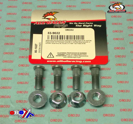 Wheel Stud and Nut Kit, ALLBALLS 85-1027