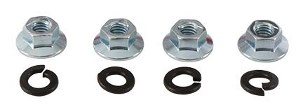 WHEEL NUTS & LOCK WASHERS SET-4, ALLBALLS 85-1225, 7542301, Polaris Trail Boss 350L 2x4 91-92