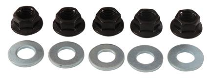 WHEEL NUT & WASHER KIT PACK-5, ALLBALLS 85-1261, 08316-16086 08316-10087, 08316-16088, 09159-08019, Suzuki LT-230E 88-93, LT-250R 87-92