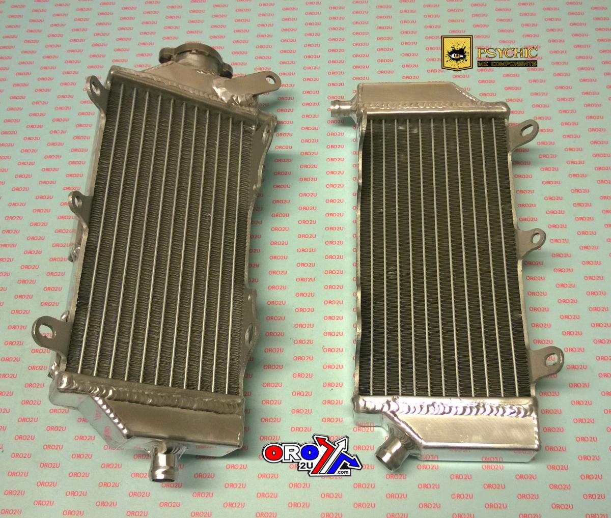 RADIATOR YZ250FX 15-18 STD, PSYCHIC XD-10093 WRF250 15-18, RH 2GB-12461-00-00 CAP SIDE, LH 1SL-1240A-00-00