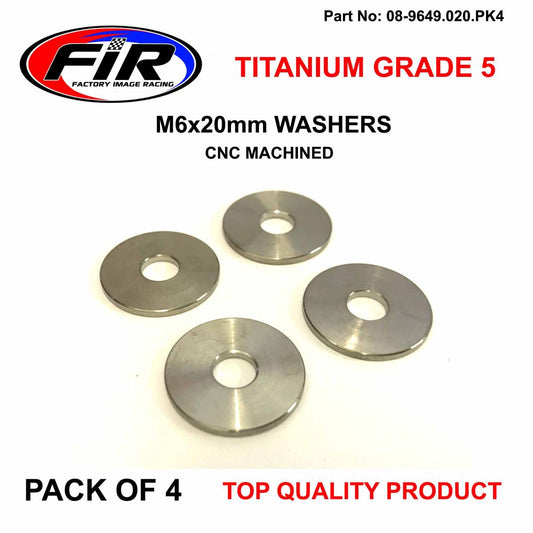 TITANIUM GR5 M6X18mm WASHER PK4