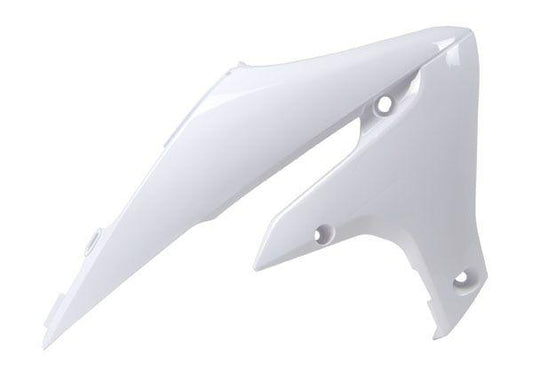 RADIATOR SCOOPS YZ450F 18-22 WHITE, RTECH R-CVYZFBN0018