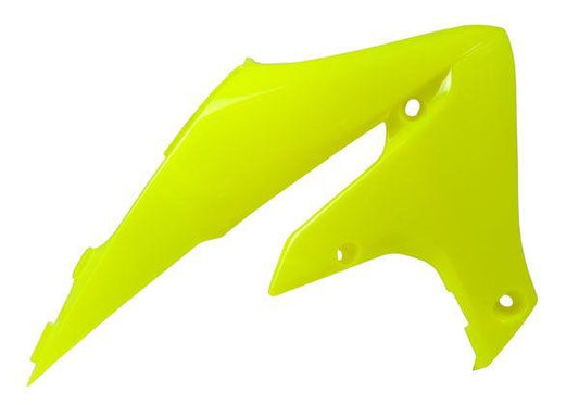 RADIATOR SCOOPS YZ450F 18-22 NEON YELLOW, RTECH R-CVYZFGF0018