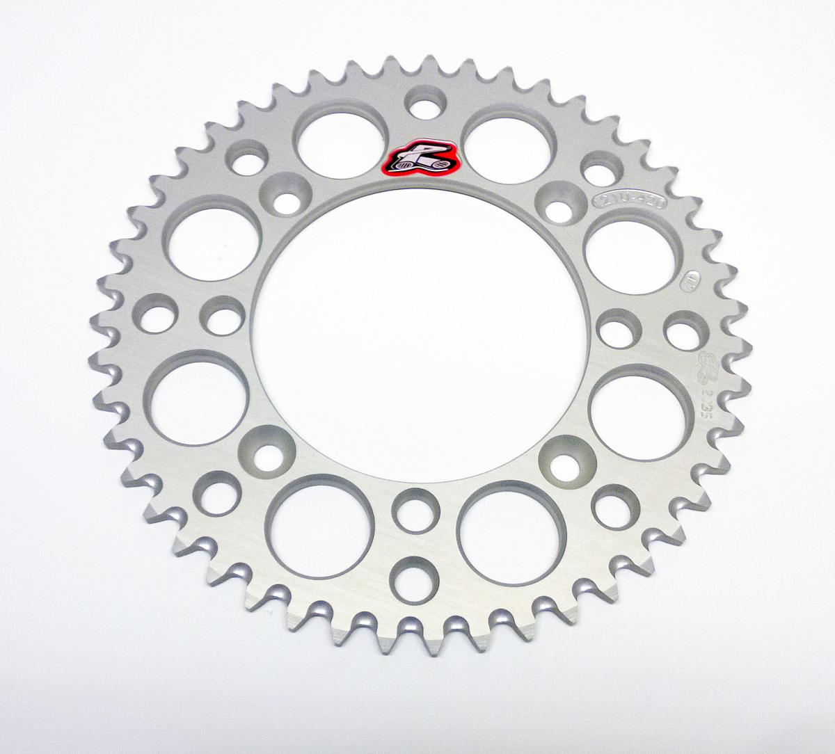 REAR SPROCKET ALLOY RENTHAL, ULTRALITE 121U-420-47GBSI SILVER, SUZUKI, YAMAHA