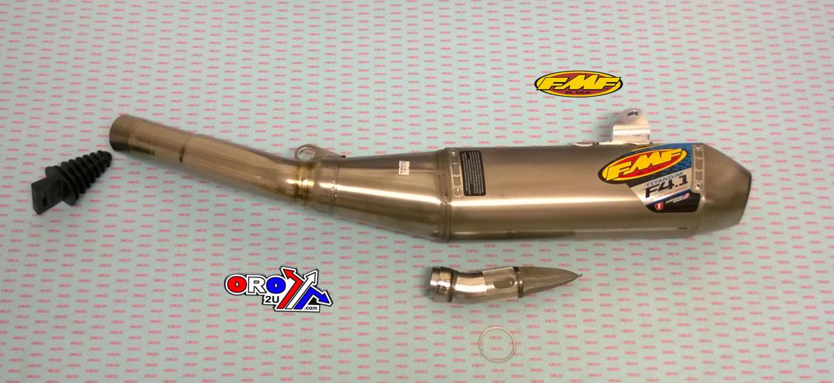 YZF 250 19-21 4.1 TIT NAT S/S CAP, FMF MUFFLER, YAMAHA 2019, 044454, TITANIUM NATURAL