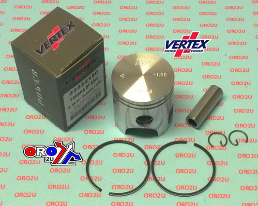 PISTON KIT VERTEX 43.50 YAMAHA DT50 65CC, VERTEX 22222050 OS +0.50