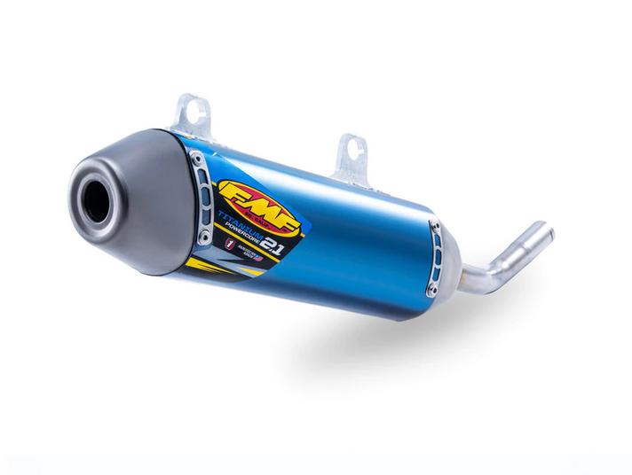 02-21 YZ250 Ti POWERCORE 2.1, FMF 024063 EXHAUST SILENCER, TITANIUM