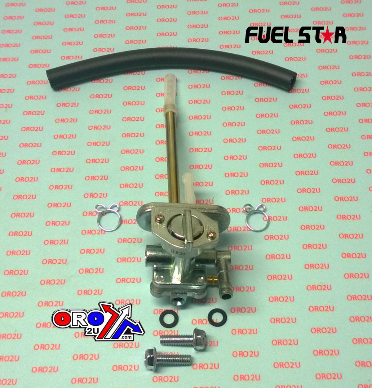 FUEL VALVE KIT KL650E KLR 08-15, Fuel Star FS101-0124 KAWASAKI DIRT, TAPE / PETCOCK / CLIPS / PIPES / BOLTS