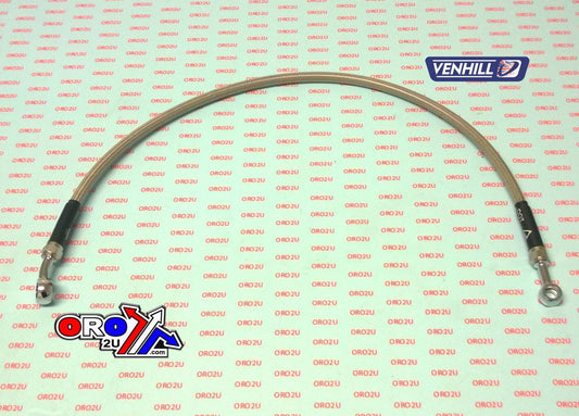 HOSE REAR BRAKE SILVER / BLK, VENHILL G06-2-006/P GASGAS
