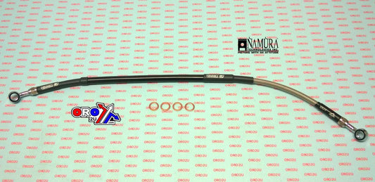 HOSE REAR BRAKE SILVER / BLACK KX65 2012-25, VENHILL K02-2-031/P-CL