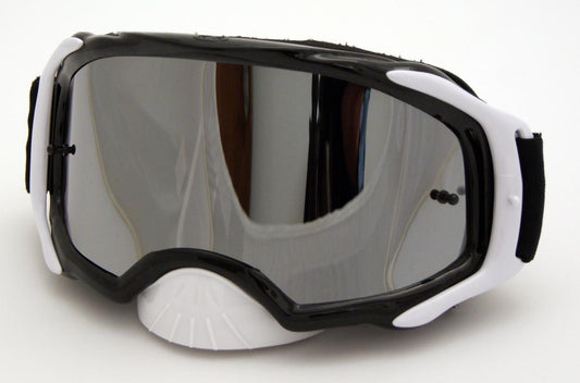RNR PLATINUM TEAR OFF MIRRORED, BLACK GOGGLE, GAM23, TEAR OFF