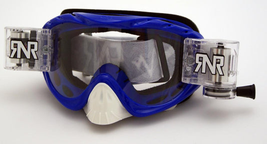 RNR HYBRID NOBO BLUE FULLY LOADED ROLL OFF, NOBO BLUE GOGGLE, GH441, ROLL & TEAR OFF