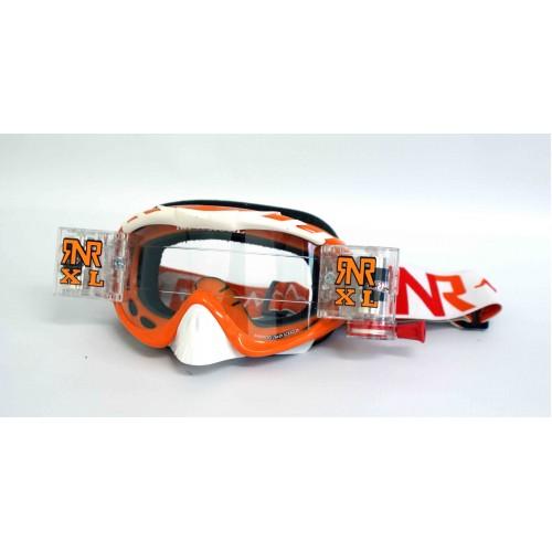 RNR HYBRID ORANGE XL ROLL & TEAR OFF, ORANGE GOGGLE, 36MM ROLL OFF, GH461XL, ROLL & TEAR OFF