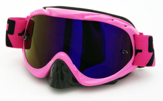 RNR HYBRID PINK MIRRORED LENS, PINK GOGGLE, GH49M, MIRRORED LENS