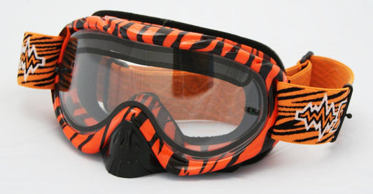 RNR HYBRID WILD OR/BK VENTED LENS, WILD ORANGE & BLACK GOGGLE, GH366DV, VENTED LENS