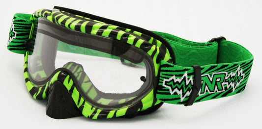 RNR HYBRID WILD GN/BK VENTED LENS, WILD GREEN & BLACK GOGGLE, GH367DV, VENTED LENS