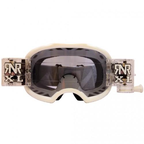 RNR COLOSSUS WHITE XL ROLL & TEAR OFF, WHITE GOGGLE, 36MM ROLL OFF, GX22XL, ROLL & TEAR OFF