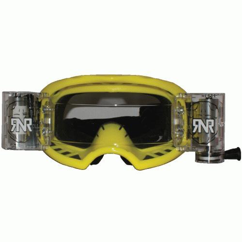 RNR COLOSSUS YELLOW WVS 48mm, YELLOW GOGGLE, WIDE VISION SYSTEM, GXX48, ROLL & TEAR OFF